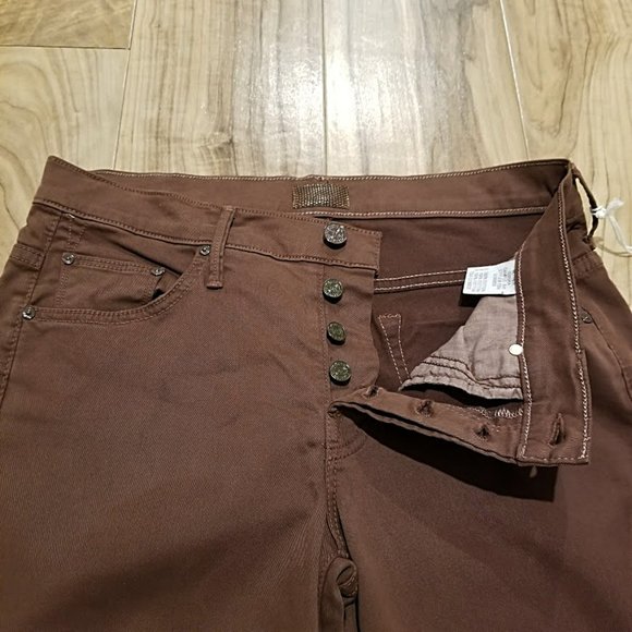 NWT Mother Jeans The Loosey in Touch And Go Brown Beauty Womens Button Fly 31x27 - Picture 6 of 14